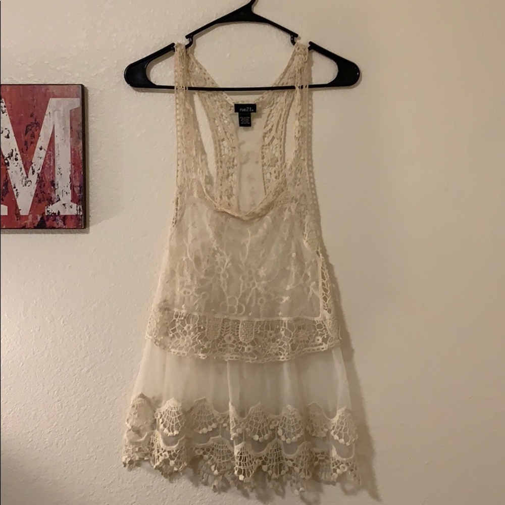 Pretty lace/see through tank